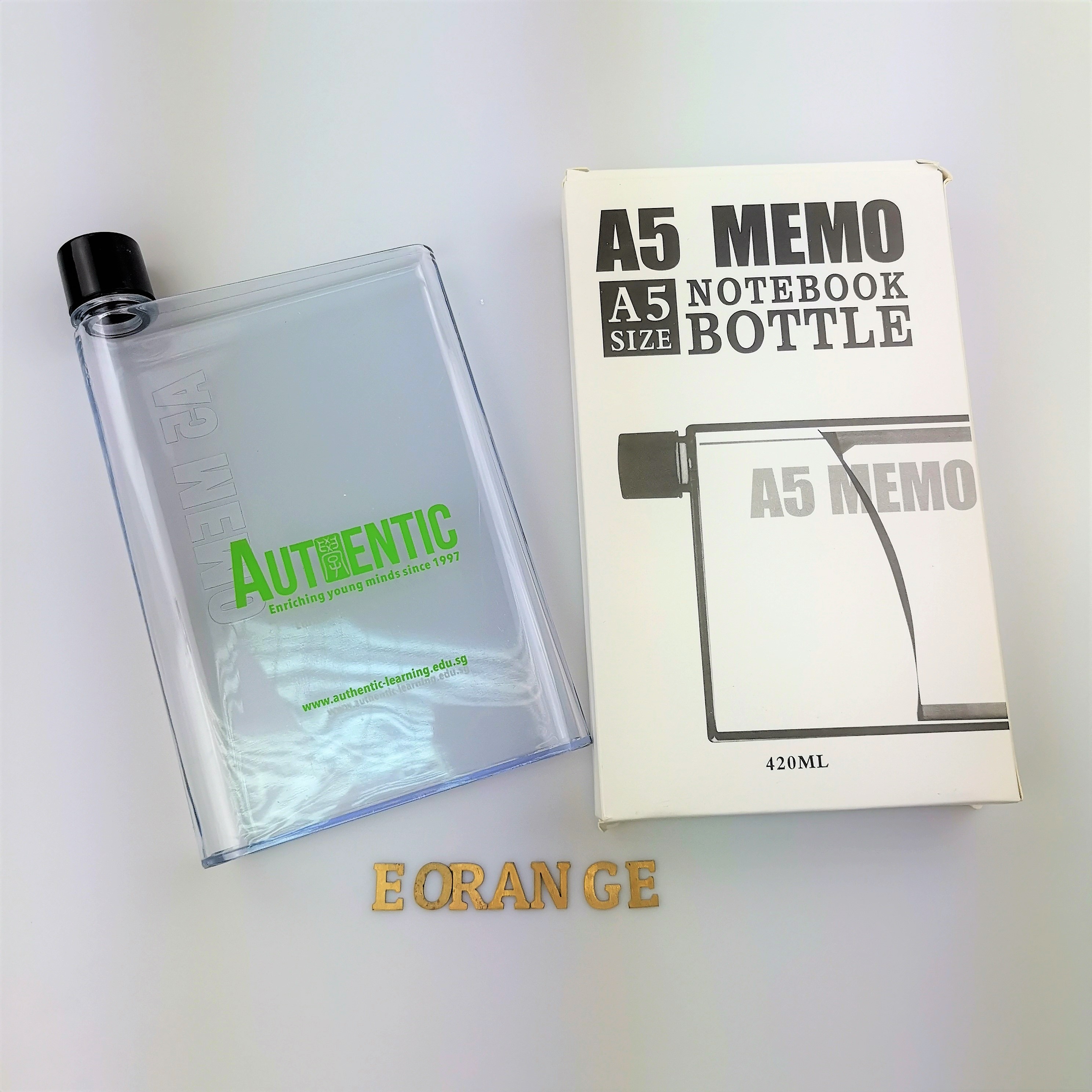 Memo Notebook Water Bottle for event summer giveaway customised logo print singapore