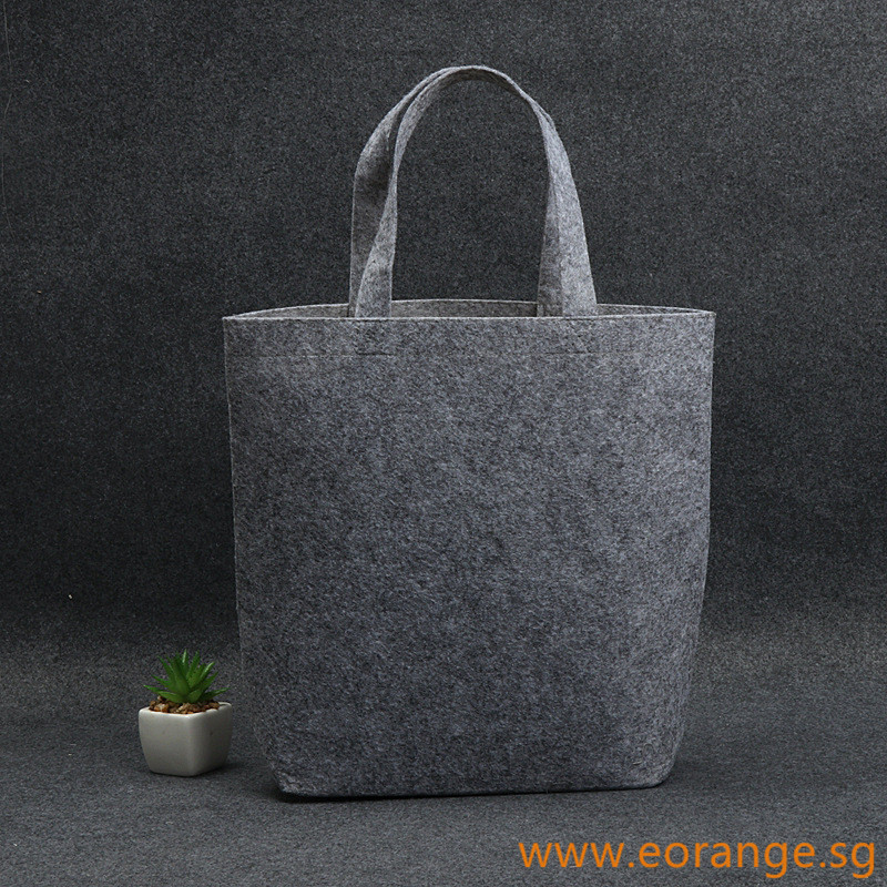 Felt Mandarin Orange Carrier Bag