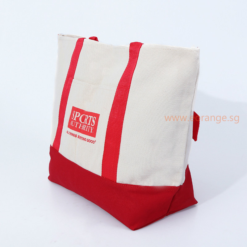 Two-Tone Coloured Canvas Tote Bag